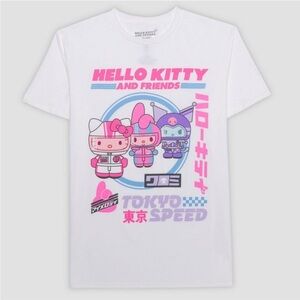 Sanrio Hello Kitty Short Sleeve
Graphic T-Shirt - White L new